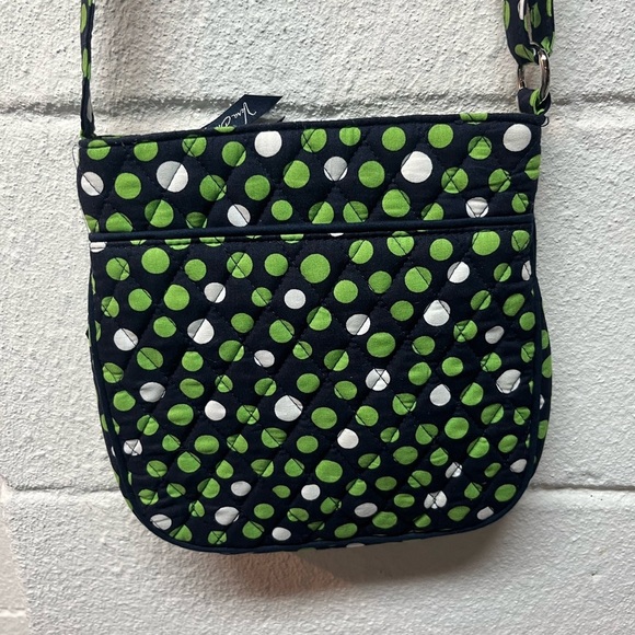 Vera Bradley Green and Navy Polka Dot Women's Bag - Picture 2 of 4